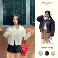 Áo Phao Phối Cổ Lông Áo Phao Tay Bo Chun Ấm Áp Cho Mùa Đông - 29feb.closet- a584