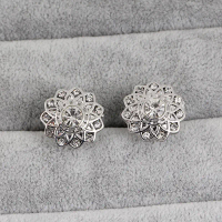 Hot-selling New Fashion White-collar Executives White Shirt Cufflinks Alloy Diamond Men's Cufflinks 