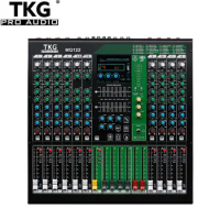 TKG MQ122 12 channels outdoor With 48v Phantom Power USB BT dj mixer audio system china dj mixer