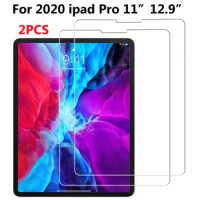 2PCS Screen Protector for iPad Pro 2020 11" 2021 Full Coverage Tablet Screen Protector iPad Pro 2018 12.9" Tempred Glass Film