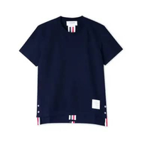 Thom Browne RWB Stripe T-Shirt Navy Women 38 Blue