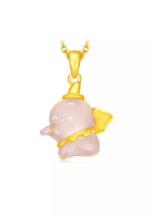 CHOW TAI FOOK Jewellery CHOW TAI FOOK 999.9 Pure Gold Pendant with Chalcedony - Happy Elephant R20753
