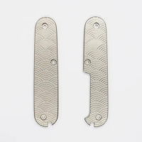Titanium Alloy TC4 Scales for 84 mm Swiss Army Knife TI Handle for SAK