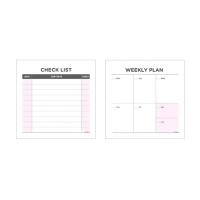 【效率加】代辦事項一週計畫便條紙-2入(兒童 自律練習 日程手冊 排程表 週計畫 行事曆 記事本 備忘錄 學生)