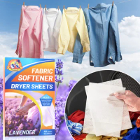Fabric Softener Dryer Sheets - Laundry Fabric Softener for Washing Machine, Soften and Fight Static, Lavender Scent, 40 Sheets