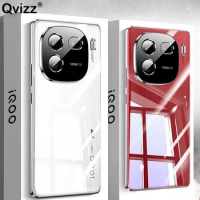 for vivo iQOO 12 Pro Case Frameless Clear Ultra Thin Hard PC Shockproof Bare Feeling Phone Cover viv