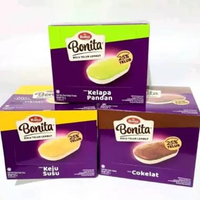 Roma Bonita Bolu Telur Lembut Kelapa Pandan Keju Susu Cokelat 25% Telur Snack Food Pandan