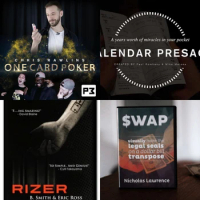 One Card Poker by Chris Rawlins，Paul Romhany Calendar Presage，Rizer by Eric Ross and B Smith，SWAP by Nicholas Lawrence-Magic