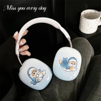 New Cute Cartoon Cat Protective Cover For Airpods Max Earphone Case Silicon For Apple Airpods Max Headphone Cover Accessories