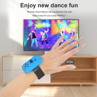2pcs Game Wrist Dance Bands Controller Adjustable Elastic Hand Strap for Switch