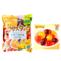Permen Lunak Viral Aneka Rasa Buah Cream Buah Lianggui Halal Candy Food Cemilan Mangga Jeruk Orange 