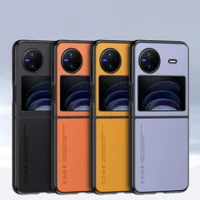 Luxury PU Leather Case Cover For Vivo X Flip Shockproof Plastic Hard Case For Vivo X Flip Phone Cases Cover Coque
