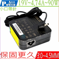 ASUS 90W 變壓器(小口帶針) 華碩 19V 4.74A BX533FD UX51VZ UX51 UX51V B451 B551 UX480FD UX580 UX580GE 圓口帶針 PU451
