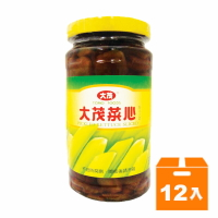 大茂 菜心 玻璃罐 375g(12入)/箱 【康鄰超市】