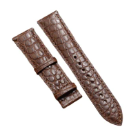 Crocodile leather strap no buckle watch band compatible for Longines omega Tissot Mido 20mm 22mm Men's 20 watchs