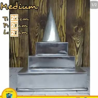 Cetakan Tumpeng Susun Kotak Medium putih