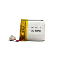 3.7V 170mAh 352224 Lipo Polymer Lithium Rechargeable Li-ion Battery For GPS LED Light Toys Smart Watch Bluetooth Headset