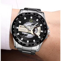 PROMO BELLEDA JAM TANGAN 9382 Rantai Stainless Steel Tanggal Aktif Anti Air Watches