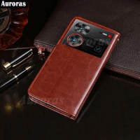 Auroras For ZTE Nubia Z60 Ultra Flip Case Card Pocket Wallet Magnetic Leather Back Cover For Nubia Z50 Z50S Ultra Shell