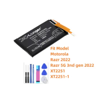 Mobile, SmartPhone Battery For Motorola Razr 2022 Razr 5G 3nd gen 2022 XT2251 XT2251-1 NM50 SB18D44719 2600mAh / 10.11Wh