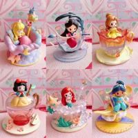 Disney Blind Box Princess D-baby Tea Cup Series Mystery Toys Action Surprise Figure Cinderella Belle Action Figure Xmas Toy Gift
