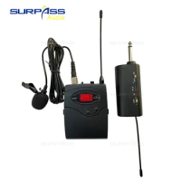 Professional Wireless Dynamic Headset Microphone System Clip-on Lapel Lavalier Lapel Portable Mic For Conference and Teaching