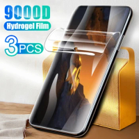 3pcs Clear Hydrogel Film For Xiaomi Poco F5 Pro Full Cover Screen Protectors Soft Protective Film Little Poco F 5 5F PocoF5 Pro