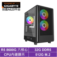 技嘉A620平台[武曲N72B]R5-8600G/32G/512G_SSD