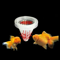 Hot Plastic Aquarium White Fish Food Basket Cone Feeder Sucker Live Worm Bloodworm Feed Tool for Aquarium Tank