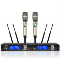 Karaoke Audio SKM9000 Channel UHF Professional Mic System Wireless Microphone