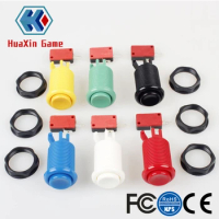 6 Pcs / lot Push Button, Happ American Style, Micro Switch, for All Kinds Multi Arcade Machine, MAME, Raspberry pi, Jamma Game