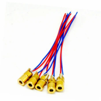 5pcs 650nm 5mw Red Laser Diode Dot Module Mini-Type with Driver 3V 6x10mm