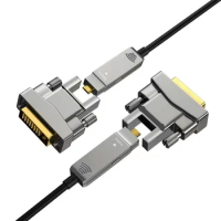 DVI 24+1 Fiber Optic Cable Detachable Mirco HDMI to DVI 4K@30Hz Engineering Conduit HD Data Cable for PC Monitor LED 30m 50m 70m