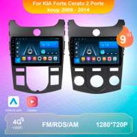 Car Radio Android 10 For KIA Forte Cerato 2 Porte Koup 2008-2014 AT MT Car Multimedia 4G Autoradio Player GPS Navigation 2 Din