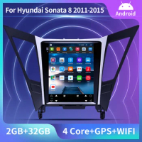 Android 10.0 Vertical Tesla Screen 2din Car GPS Navigation multimedia Radio player for Hyundai Sonata 8 YF 2011 - 2015 2 Din DVD