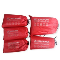 MAKADAM - Flysheet 2 X 3 M Tenda Camping Waterproof Red