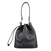 FURLA SFERA牛皮肩背斜背水桶包(黑)