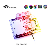 Bykski Full Coverage GPU Water Block For GIGABYTE AORUS RTX1660TI MINI ITX OC 6G (GV-N2060OC-6GD Rev2.0) Copper Radiator Block
