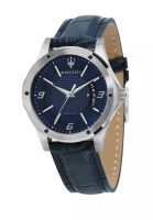 Maserati 父親節禮物【2年保養】 Circuito 男士藍色皮革石英手錶 R8851127003
