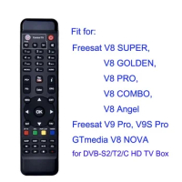 Remote Control Use for FreeSat GTmedia V8 Super V8 Golden V8 Nova V9 Pro SAT DVB-S2/T2/C Receiver TV Box Controller
