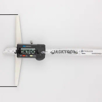 200mm 8" stainless steel Digital depth caliper with 300mm Wide Base/ 300mm measuring jaw Digital depth gauge Caliper