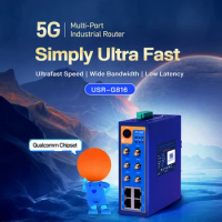 Simply Ultra Fast Global 4G 5G Network Multi-Port Industrial Router USR-G816 Support APN &amp; VPDN &amp; IoT SIM Card