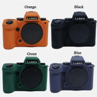 Soft Silicon Armor Skin Case Body Cover Protector for Panasonic Lumix S5 II S5II S5M2 Mirrorless Camera Protective Video Bag