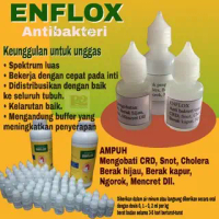 Enflox anti bakteri berspectrum luas Obat Ngorok Obat Snot Ayam Obat Pencernaan Obat Ayam Sakit