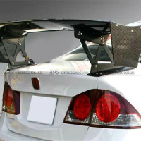 For Honda Civic FD2 J1 Type Carbon Fiber Rear Trunk GT Spoiler Wing Lip Diffuser Trim Bodykits Addon Parts