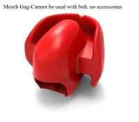 [OVAJFKEHKIS]Silicone Mouth Gag  Fix Tongue Gag Ball escap  Gag Ball