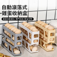 Klova 4層滑梯自動滾落式雞蛋盒 冰箱側門雞蛋收納盒 雞蛋保鮮盒