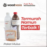 Woodnesia Paket Finishing Mulus Ekonomis Kayu Dempul Wood Filler Sending Sealer Politur Woodstain