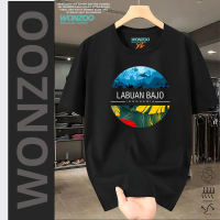 KAOS OLEH-OLEH/ SOUVENIR WISATA INDONESIA PULAU LABUAN BAJO,PULAU KOMODO- PREMIUM QUALITY