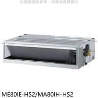 東元【ME80IE-HS2/MA80IH-HS2】變頻冷暖吊隱式分離式冷氣